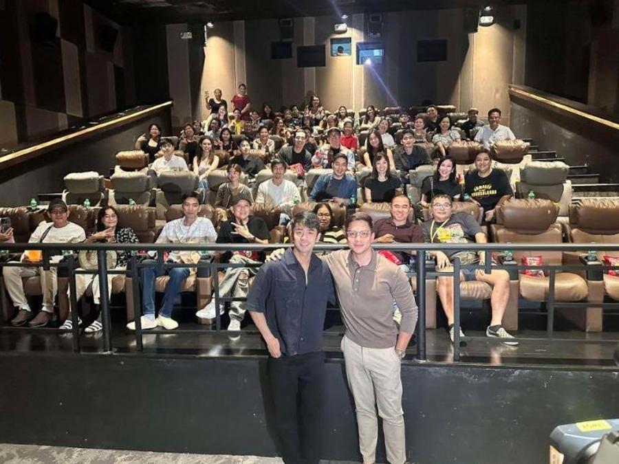 Alden Richards, David Licauco in Samahan ng mga Makasalanan block screening