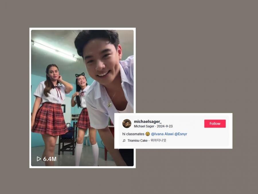 Michael Sager, Ivana Alawi and Esnyr past collab