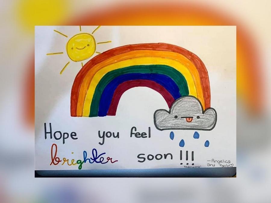 Children's Hospital patients send get-well cards to friend, Padres
