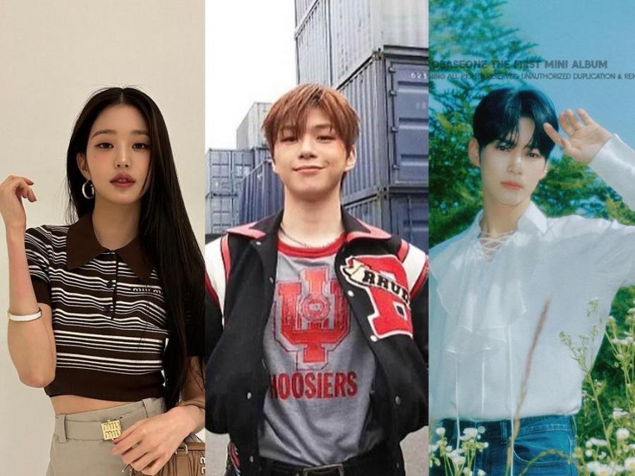 Wonyoung of IVE, Kang Daniel, and Sung Hanbin of ZEROBASEONE