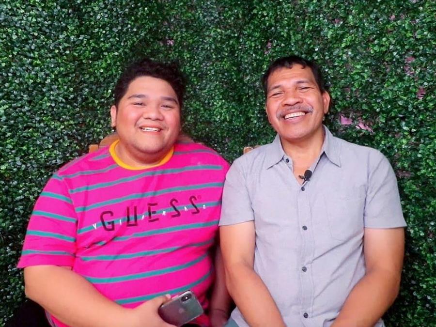 Lloyd Cadena with his father Jun Khalid Cadena