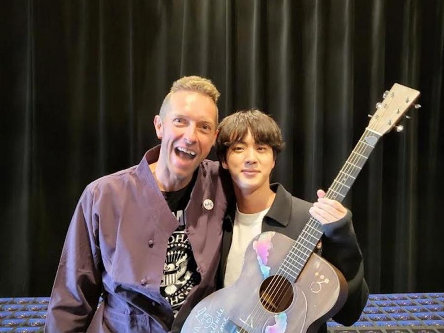 Chris Martin and Jin