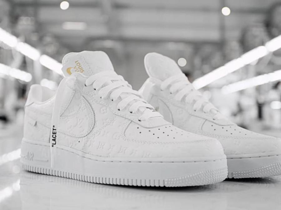 $20,000 Louis Vuitton Nike Air Force 1 White By Virgil Abloh FIRST LOOK 