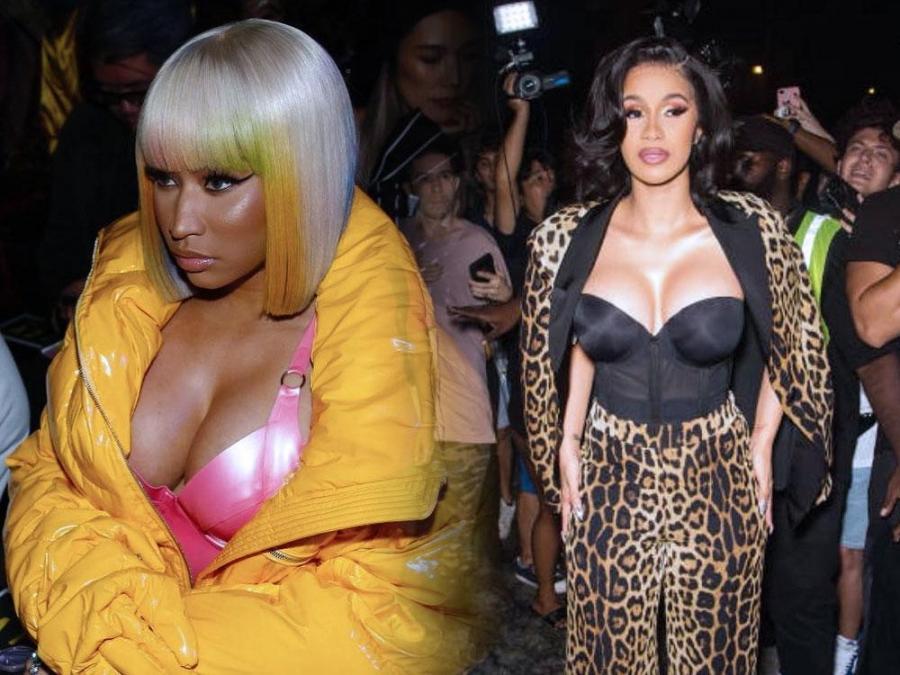 Brief Angry Confrontation In New York Pits Nicki Minaj Against Cardi B Gma Entertainment