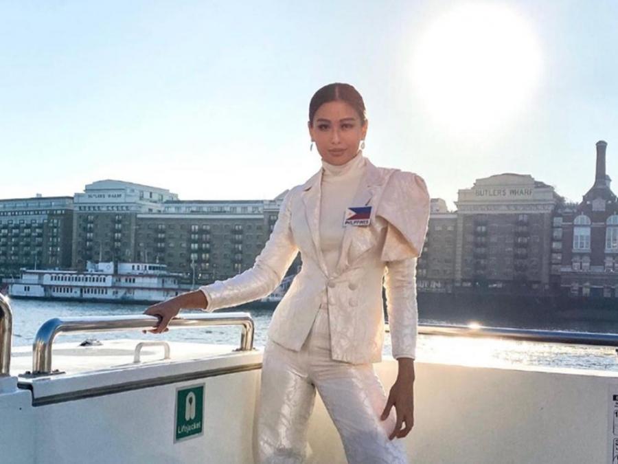 Michelle Dee wears Kannah  Besino Simbulan creation