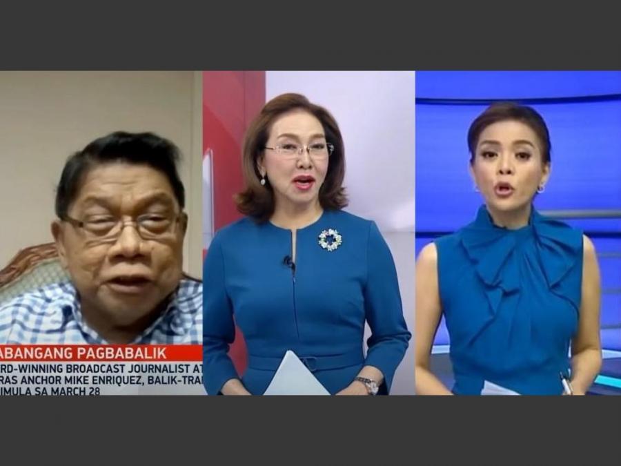 Mike Enriquez Miss Na Miss Ang Co Anchors Niya Sa 24 Oras Na Sina Mel Tiangco At Vicky 2508