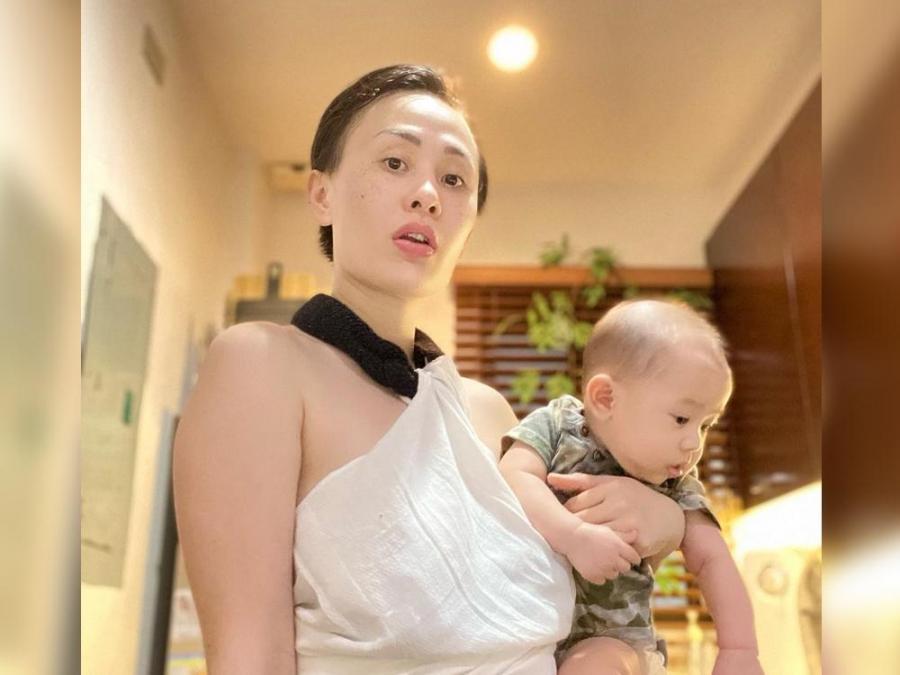 Chariz Solomon and Baby Andreas