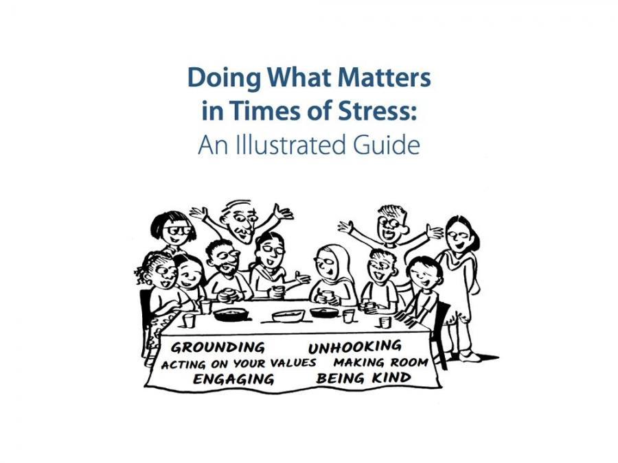 WHO illustration for stress management guide