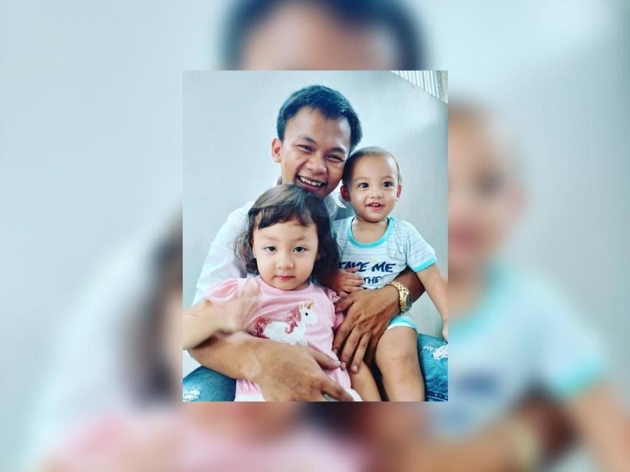 Buboy Villar with his children