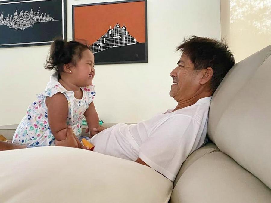 Tali Sotto greets Vic Sotto