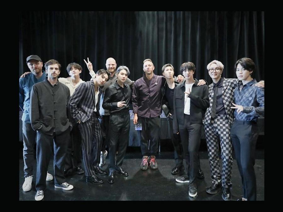 Coldplay and BTS