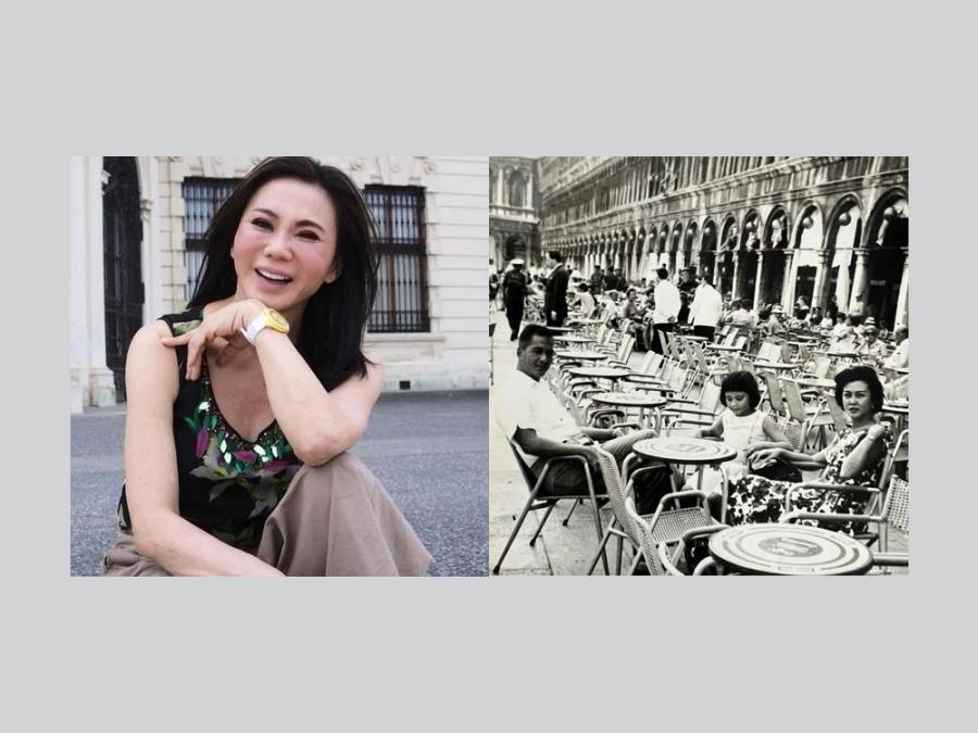 Vicki Belo and her parents 