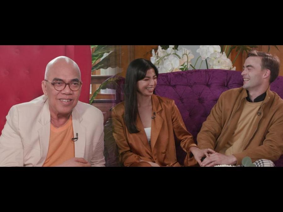 Glaiza De Castro, David Rainey with Boy Abunda