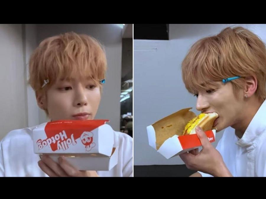 Taehyun of TXT counts Jolly Hotdog as one of his favorite snacks