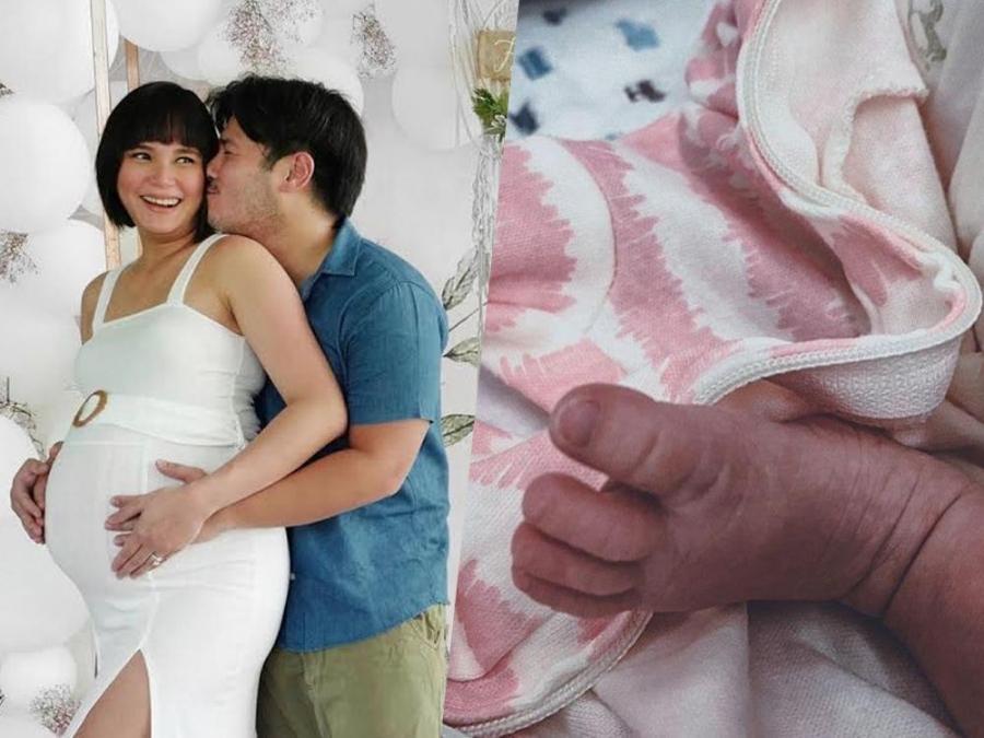 Isabel Oli and John Prats with third child