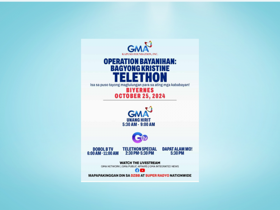 Operation Bayanihan: Bagyong Kristine Telethon