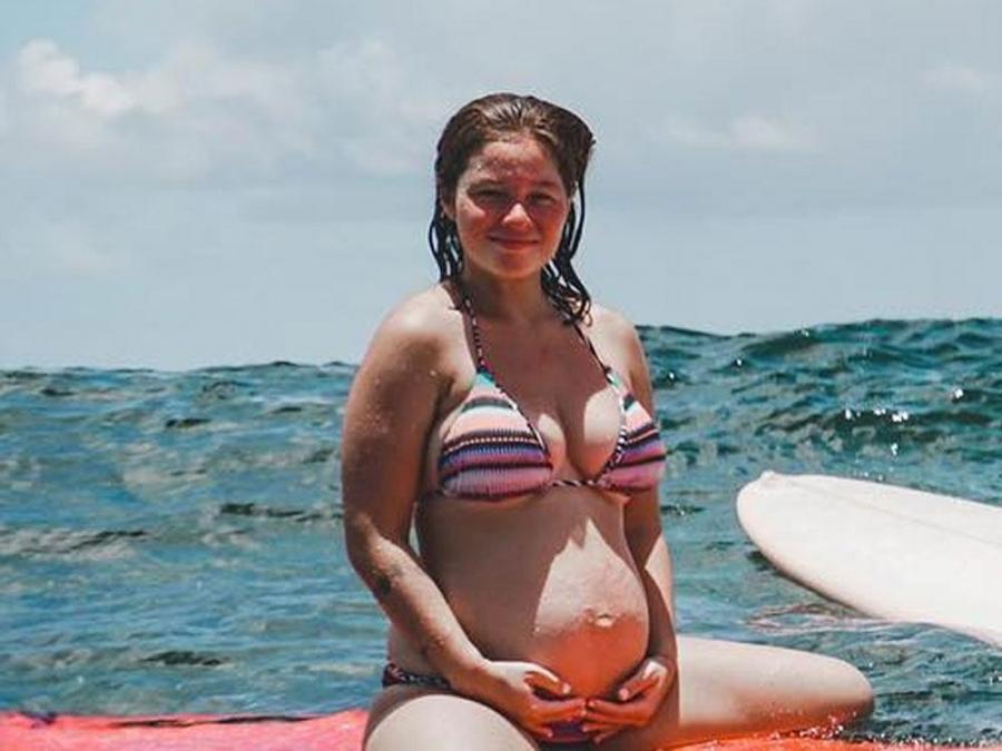 LOOK Six months pregnant Andi Eigenmann goes surfing in Siargao GMA