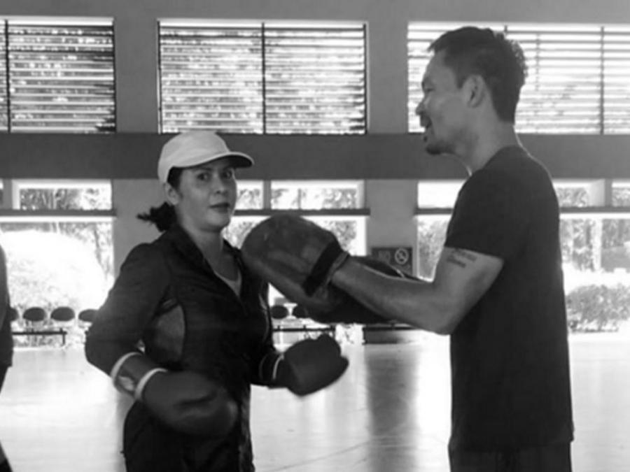 WATCH: Jinkee Pacquiao trains with husband Manny Pacquiao GMA