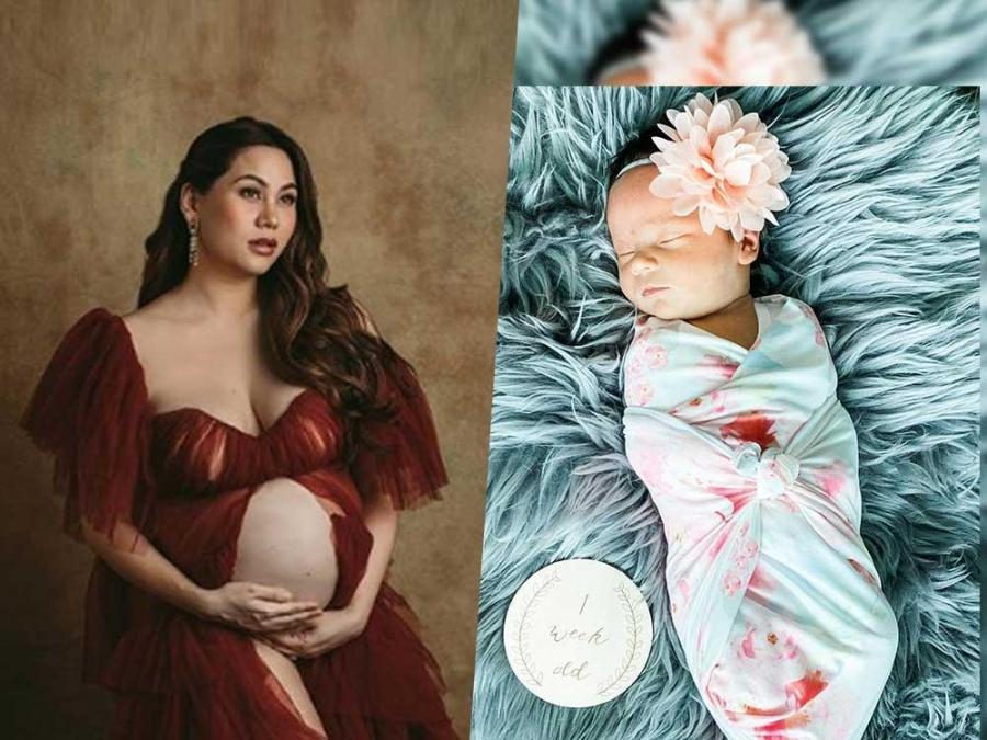 cristalle belo shares photo of baby sienna  