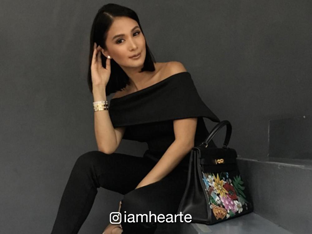 Check out Heart Evangelista Escudero's latest handpainted bag - Bilyonaryo  Business News