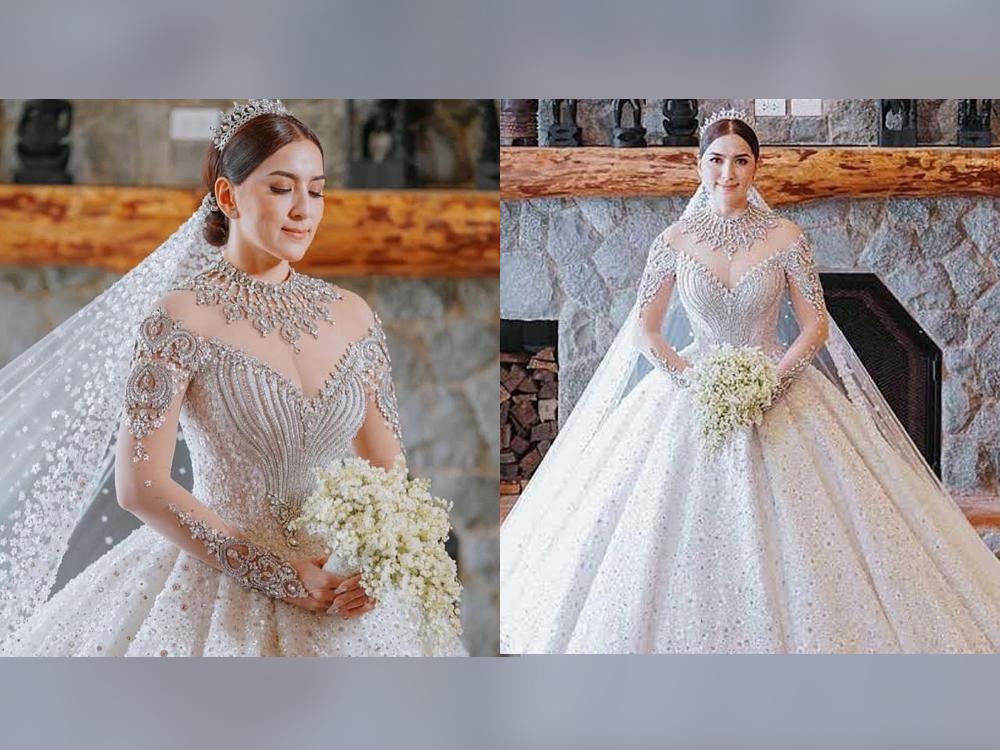 Ara Mina looks regal in her Leo Almodal wedding gown fit for a queen GMA Entertainment