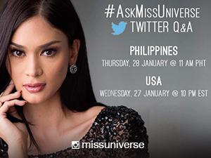Miss Universe Pia Wurtzbach hosts Q&A on Twitter through #