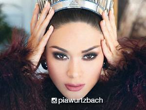 Two different sides of Pia Wurtzbach depicted on two magazine covers