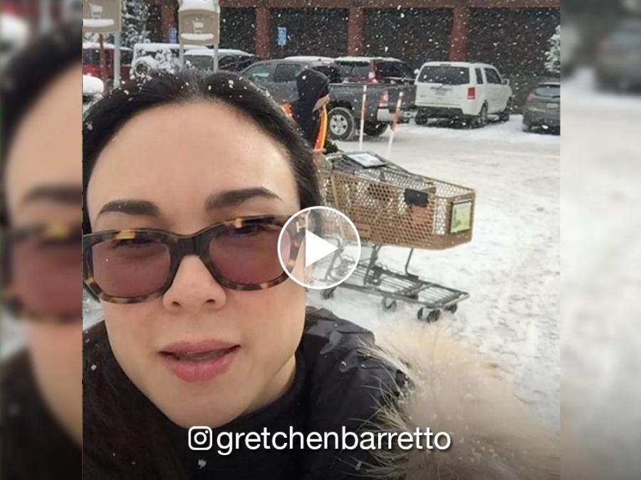 WATCH Gretchen Barretto Captures On Video The Snowy Weather In California Showbiz News GMA