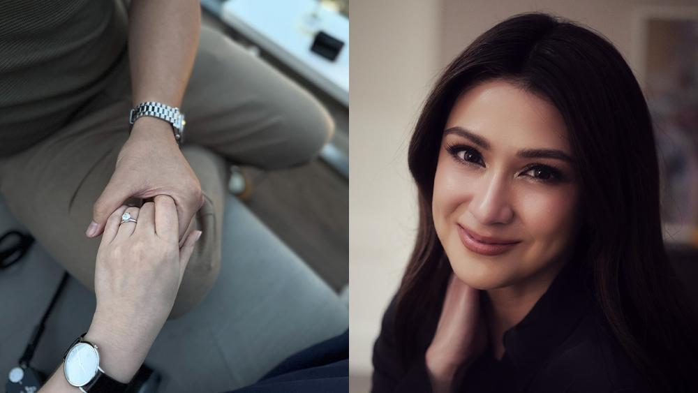 carla abellana showing her diamond ring