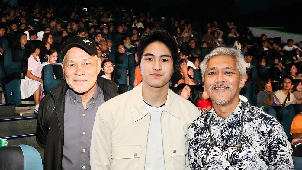 Anton Vinzon, Rolando Inocencio, Archi Adamos and fans 