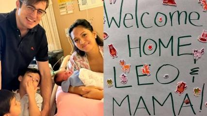 Roxanne Barceo and her third baby