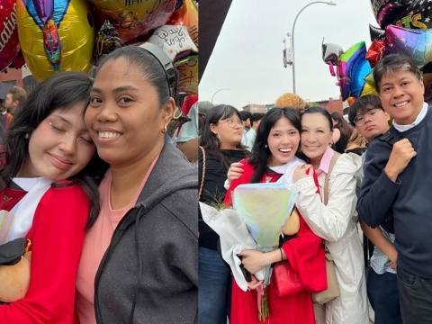 Sharon Cuneta brings Yaya Irish to New York for Frankie's graduation