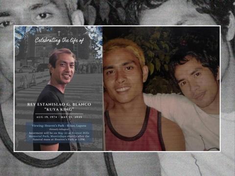 Rico Blanco's younger brother, King, passes away