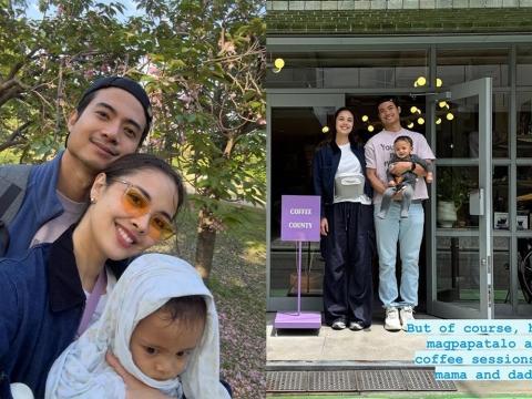 Megan Young and Mikael Daez share changes in traveling as son Leon joins them