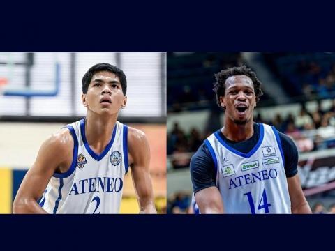 Ateneo Men's Basketball Team members Rene Clert Baterbonia a