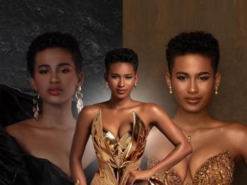 A closer look at Alexie Brooks's stunning Miss Eco International gowns