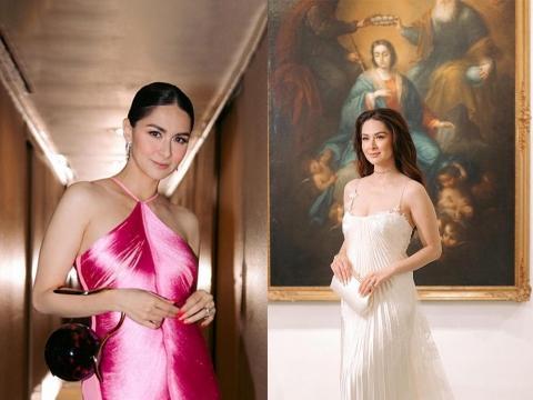 Heart Evangelista has the best twinning moment with German blogger Leonie  Hanne