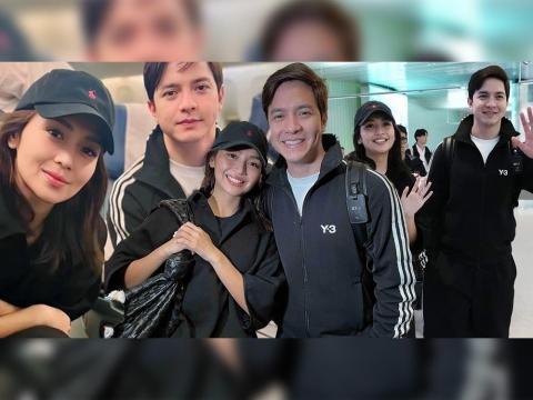 Alden Richards and Kathryn Bernardo arrive in the U.S. to promote 'Hello,  Love, Again' | GMA Entertainment