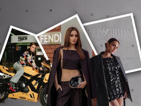 The stunning and chic looks of Max Collins at Milan Fashion Week