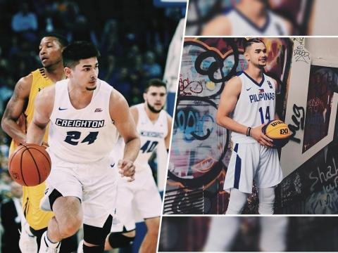 Filipino superstar Kobe Paras awaiting his turn with Creighton