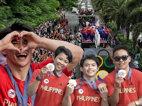 Heartwarming moments during Heroes Welcome Parade for Filipino Olympians |  GMA Entertainment