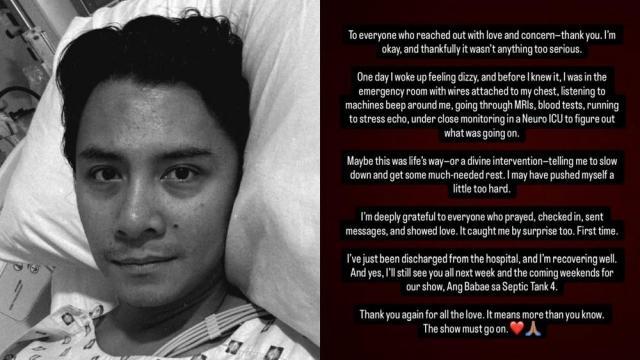 JC Santos hospitalized after sudden health scare, 