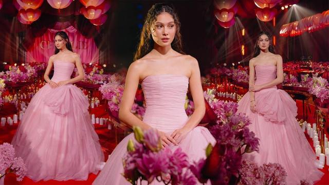 Charlie Fleming celebrates 18th birthday in dreamy pink ball