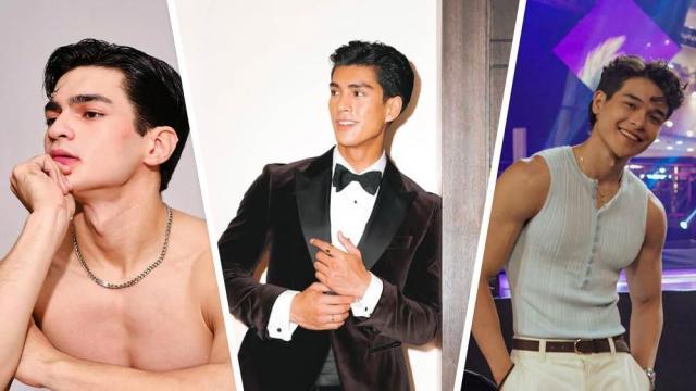 Male celebrities serving major jawline goals