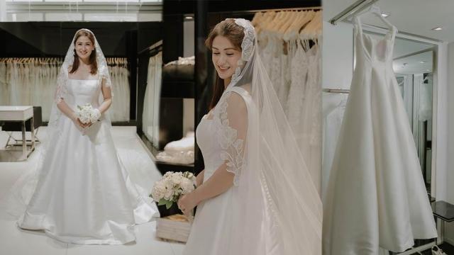 Carla Abellana's simple wedding dress