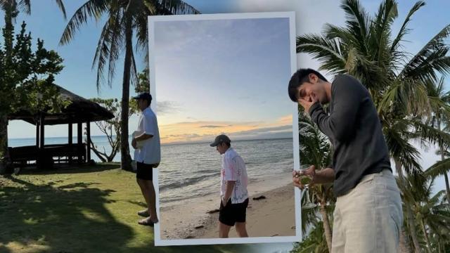 David Licauco enjoys relaxing beach getaway with family