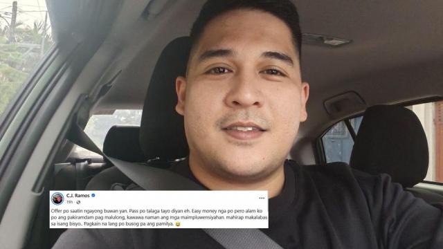 Ex-child star CJ Ramos refuses to promote online gambling: 'Easy money nga po pero...'