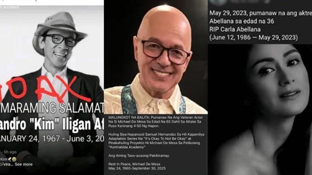 Celebrities na nagbabala sa kumakalat na death hoax tungkol sa kanila