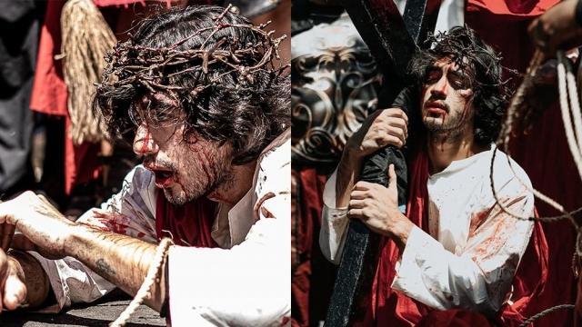 Yasser Marta portrays Jesus Christ in Pampanga's Senakulo