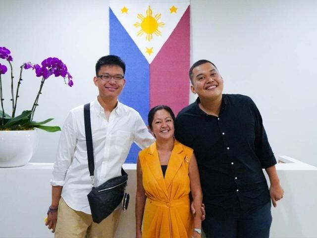 josh and bimby aquino with liza marcos